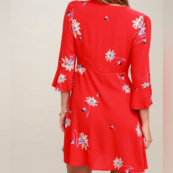Free People Women's Floral Print Wrap Dress - Picture 10 of 10